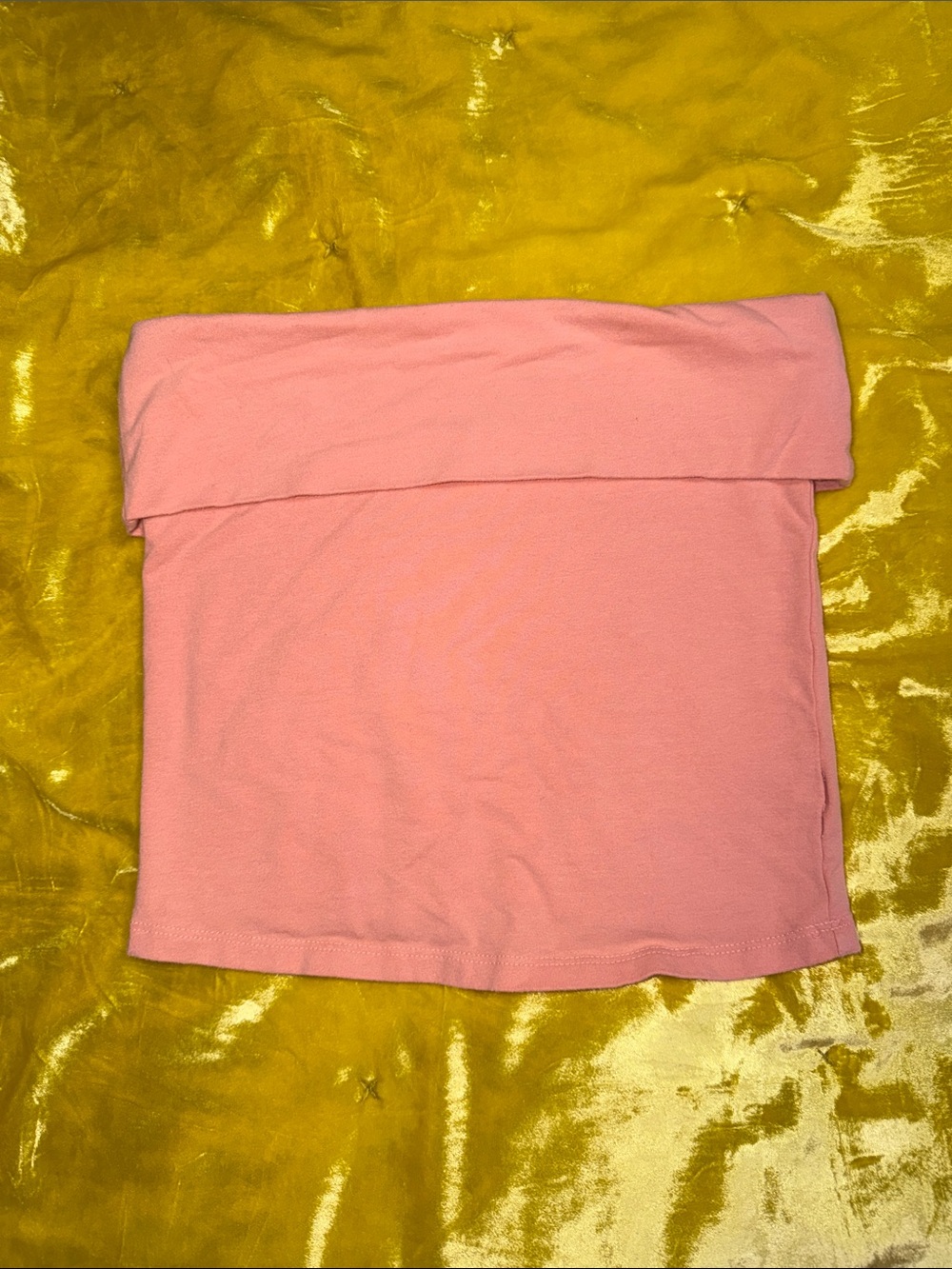 American eagle creamsicle orange Fold-Over Tube Top